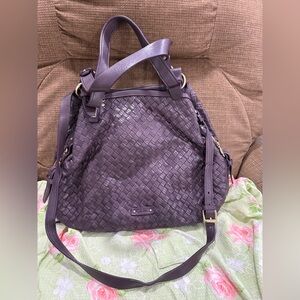 Cole Haan Purple Woven Shoulder Bag